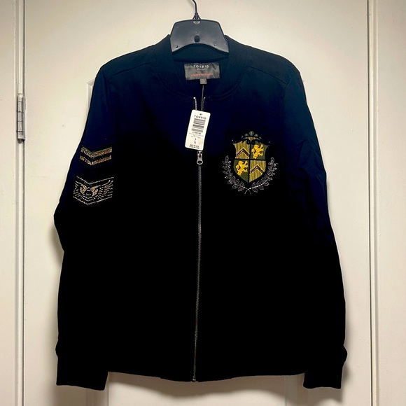Torrid Stretch Twill Bomber Jacket NWT 2X - Picture 4 of 7